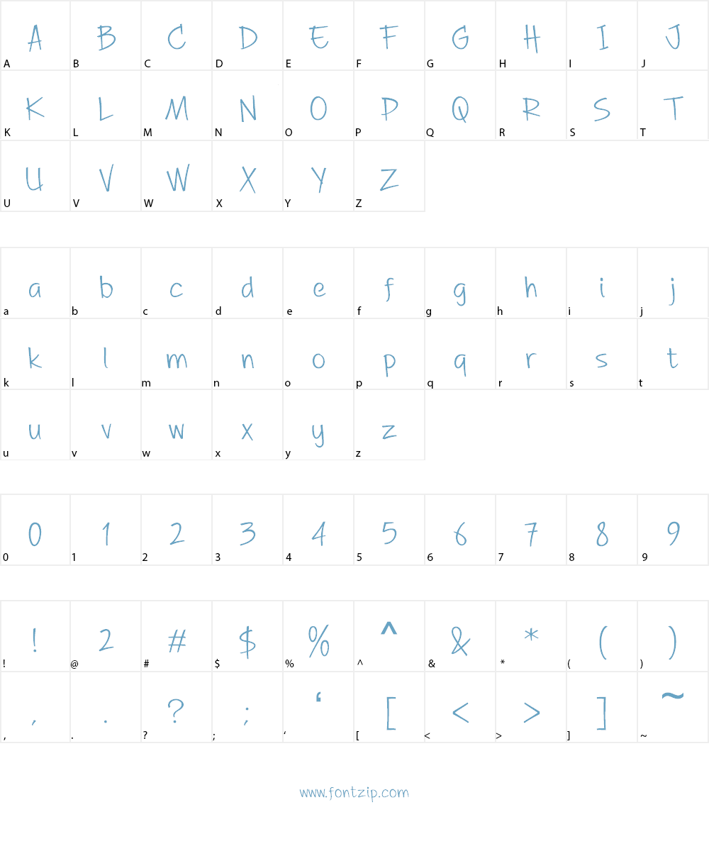 DHF A Great Happiness Font Character